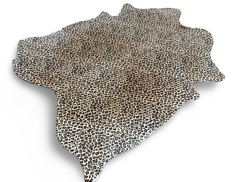Leopard print cowhide