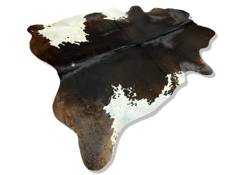 Black cowhide with white sides