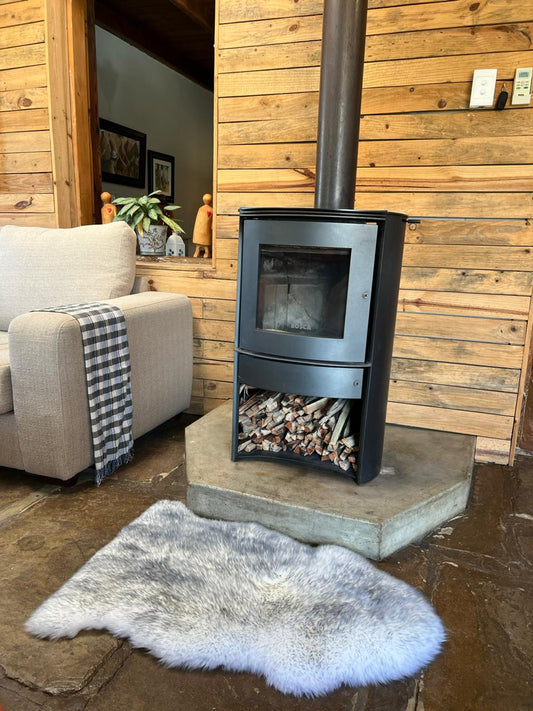 Grey Mist Tip Sheepskin-Large