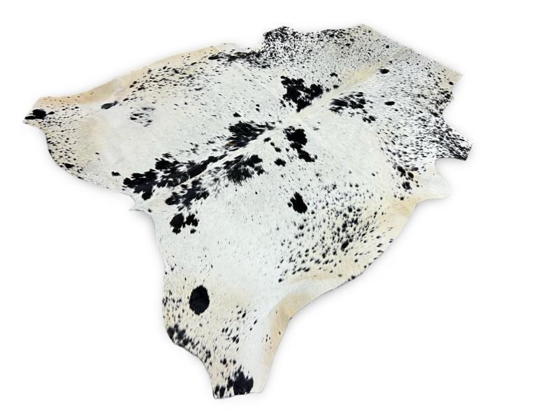Nguni type cowhide,white with black speckled spots