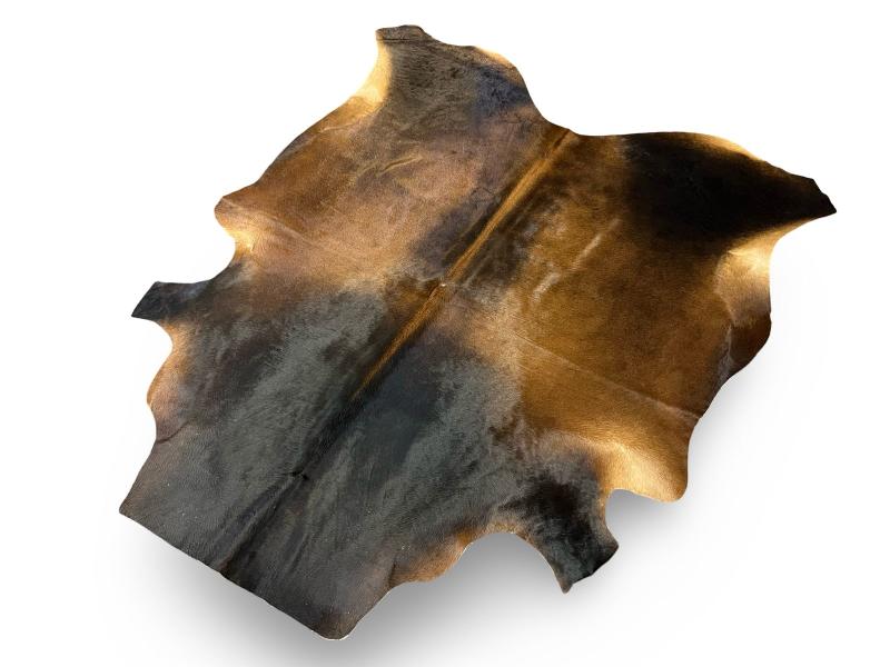 Nguni type cowhide,dark brown cowhide with light brown centre