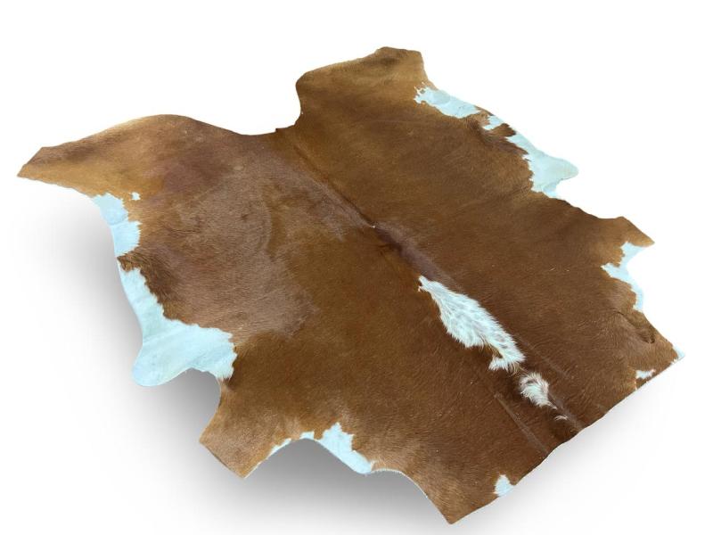 Nguni type cowhide,dark brown cowhide with white spine and white ends