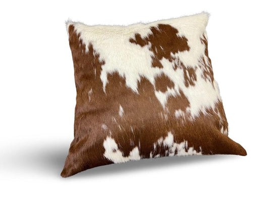Full Face Brown and White Nguni Cushion