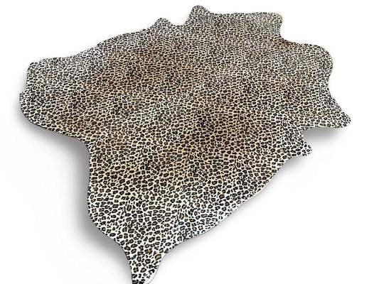 Leopard print cowhide