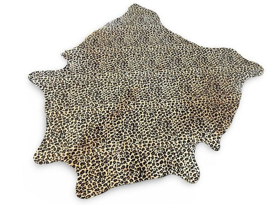Leopard print cowhide
