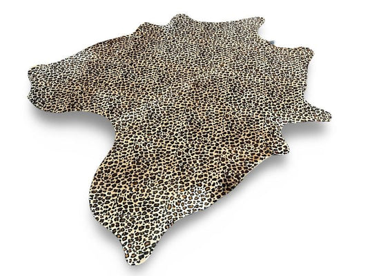 Leopard print cowhide