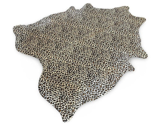 Leopard print cowhide