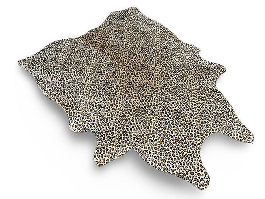 Leopard print cowhide