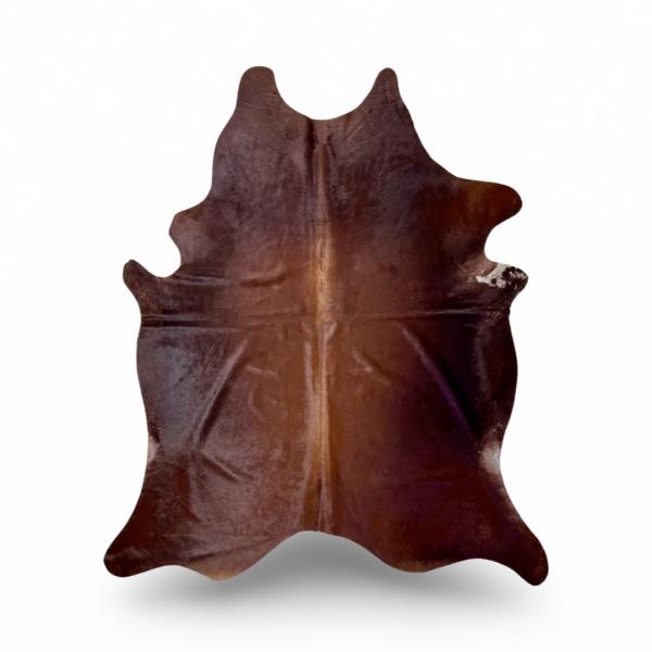 Plain brown cowhide