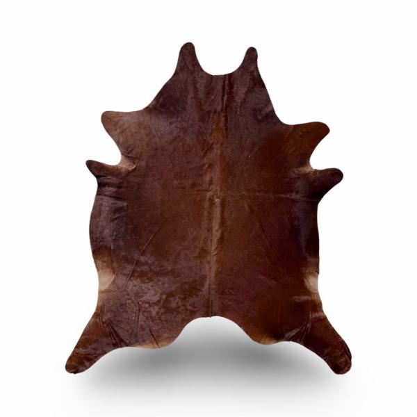 Plain brown cowhide