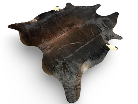 Dark brown cowhide