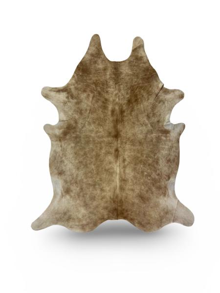 Mottled caramel cowhide