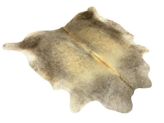 Dark dunn color cowhide with light dunn centre