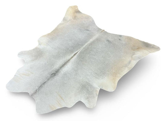 Light grey color cowhide