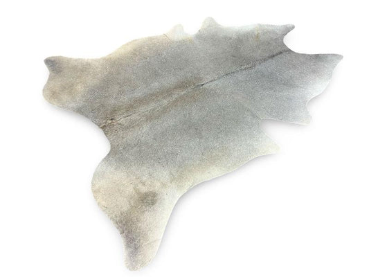 Dark grey color cowhide