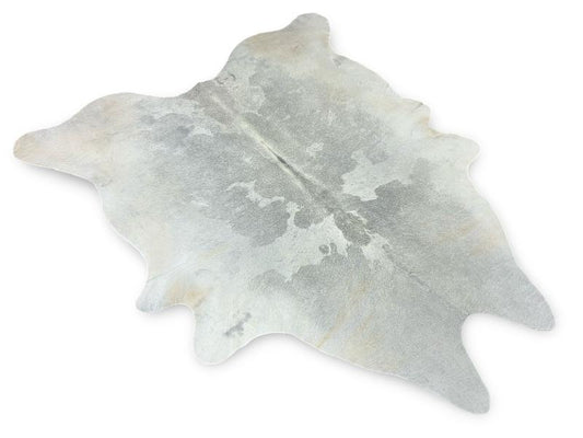 Light grey color cowhide
