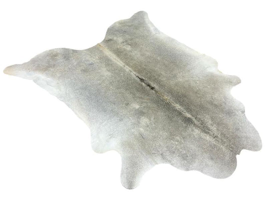 Light grey color cowhide