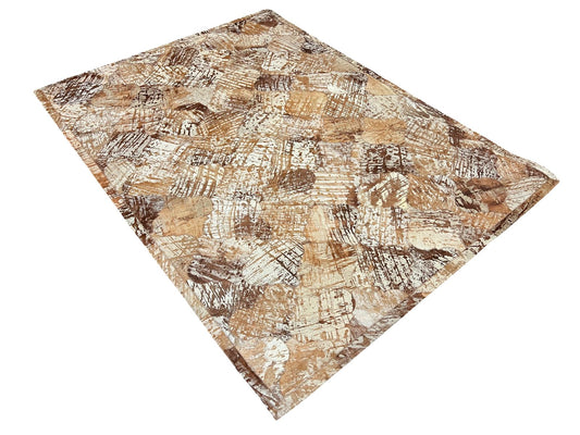 Brown and White MAT-5841  1.50X2.00M