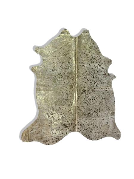Cream cowhide with gold