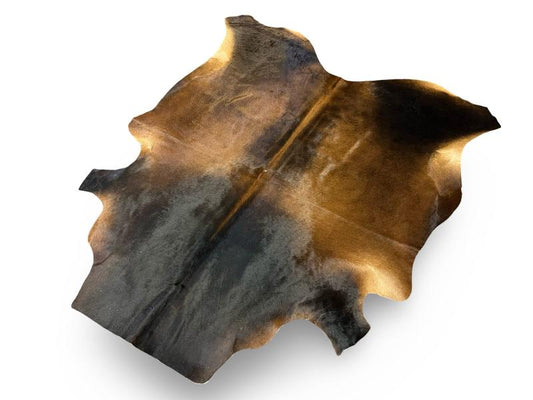 Nguni type cowhide,dark brown cowhide with light brown centre