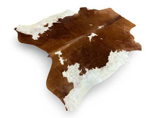 Nguni type cowhide.Dark brown with white sides