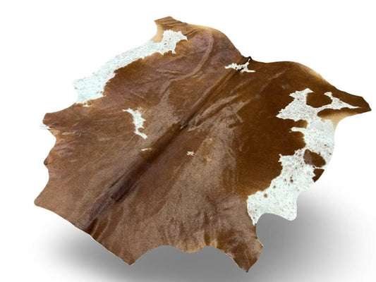 Nguni type cowhide, dark brown cowhide with white sides