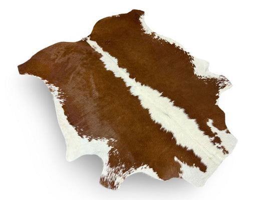 Nguni type cowhide,dark brown with white spine and white ends