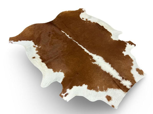 Nguni type cowhide,Dark brown cowhide with white spine and sides