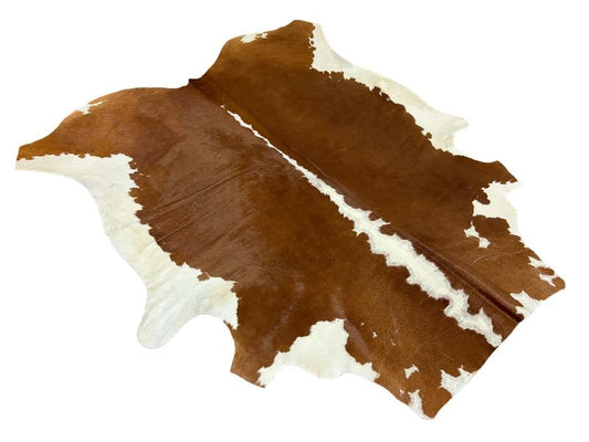 Nguni type cowhide,dark brown with white spine and sides