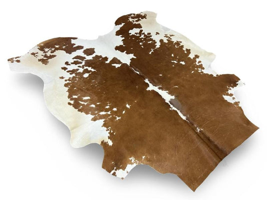 Nguni type cowhide,dark brown cowhide with white speckled centre and sides
