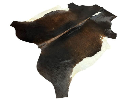 Nguni type cowhide,mix of black and dark brown with white ends